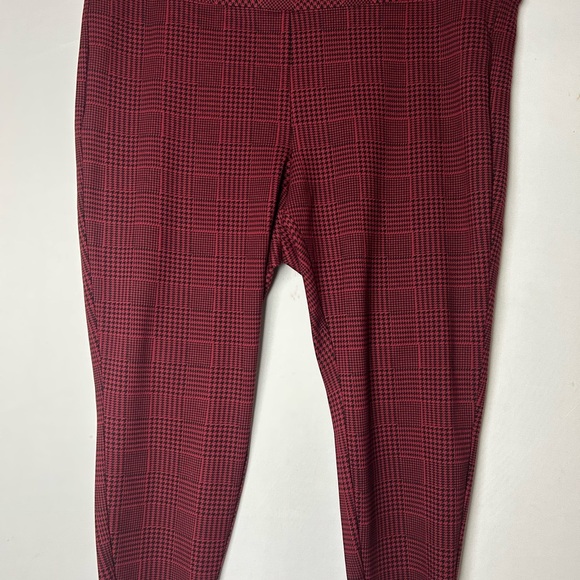 Torrid Red Leggings with Ribbed Texture and Elastic Waistband - Picture 1 of 7